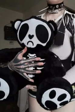 Grumpy Bones Bear -Kreepsville Sales Goth Teddy Bear e9172d0b 92a9 45dc 8be7 e05377343953