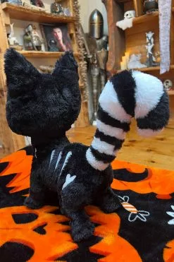 Skelekitty Plush Toy [Deluxe] -Kreepsville Sales Gothic Stuffed ANimal