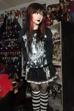 Tripp NYC Lolita Suspender Skirt [Black/White] -Kreepsville Sales Gothic Website for Clothing 6a7d0b1c fd4e 47f5 aefa 4c1b57ef9bbe