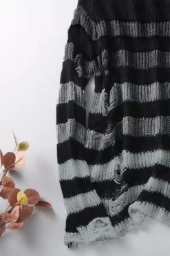 Gradient Gray Striped Distressed Sweater -Kreepsville Sales H9544780c896242778cb2dd843c3dfe25icopy