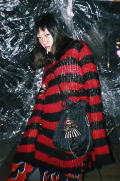 Red/Black Striped Distressed Sweater 12 Red/Black Striped Distressed Sweater -Kreepsville Sales H95cead910bfa4a25854a6df04fb1fc8fHcopy