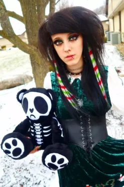 Grumpy Bones Bear -Kreepsville Sales Halloween Plush Toy