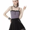 High Waisted Punk Pleated Skirt -Kreepsville Sales High Waisted Goth Pleated Skirt