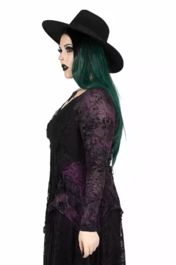 Violet Witch Tattered Top -Kreepsville Sales IMG 9266
