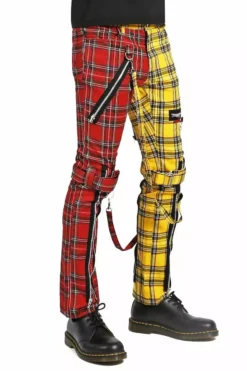 Tripp Split Leg Bondage Pants [Yellow/Red Plaid] -Kreepsville Sales IS103MP REDYELPLD S 1622x 1622x b3b74c70 ebec 415a 97aa f0ccd1211d42