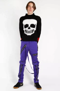 Tripp Bondage Pants [Purple] -Kreepsville Sales IS267M PURP FL