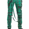 Tripp Bondage Pants [Green Plaid] -Kreepsville Sales IS267MP GRNPLD F 1