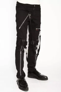 Tripp Strap Zipper Bondage Pants [Black] -Kreepsville Sales IS267M BLK S 1622x 4c4254de 125c 4eeb b64c e7696d385206
