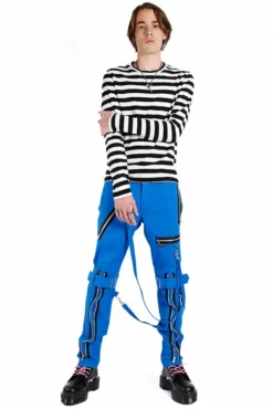 Tripp Bondage Pants [Blue] -Kreepsville Sales IS267M TURQ FULL