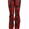 Tripp Ladies Bondage Pants [Red Plaid] -Kreepsville Sales IS267P REDPLD F