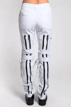 Tripp Asylum White Bondage Pants 10 Tripp Asylum White Bondage Pants -Kreepsville Sales IS267W WHT B