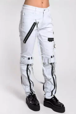 Tripp Asylum White Bondage Pants 11 Tripp Asylum White Bondage Pants -Kreepsville Sales IS267W WHT S