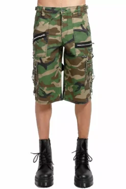 Tripp NYC Punk Shorts [Green Camo]