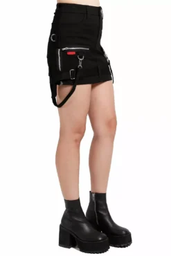 Tripp Black Bondage Skirt -Kreepsville Sales IS4870 BLK S