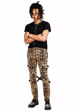 Tripp Chaos Bondage Pants [Leopard] -Kreepsville Sales IS6037P NATLEO FL
