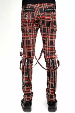 Tripp Mens Bondage Punk Pants [Black Plaid] -Kreepsville Sales IS674MP BLKPLD B