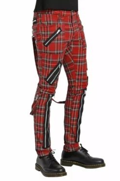 Tripp Mens Punk Bondage Pants [Red Plaid] -Kreepsville Sales IS674MP REDPLD S 1622x 77b015de 3080 47b7 b9d3 6580ef84f510