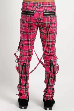 Tripp NYC Classic Slim Leg Bondage Pants [PINK PLAID] -Kreepsville Sales IS674MP PINKPLD B 1000x f97b0ac8 f64a 4fd8 9df9 47e5cb7123b1