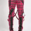 Tripp NYC Classic Slim Leg Bondage Pants [PINK PLAID] -Kreepsville Sales IS674MP PINKPLD F 1000x 013b532b 1b85 49c4 9171 921179be0bad