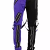 Tripp NYC Split Leg Bondage Pants [Black/Purple] -Kreepsville Sales IS675M BLACKPURPLE F