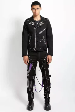 Tripp NYC Raider Pants [Black/Purple] -Kreepsville Sales IS7065M BLKPURPLE FULL 1000xcopy