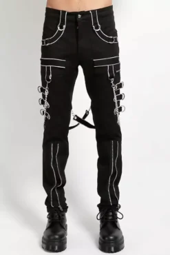 Tripp NYC Punk Parade Pants [Black/White]