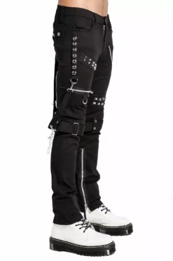 Tripp Studded Bondage Pants [Black] -Kreepsville Sales IS7329M BLK S 2