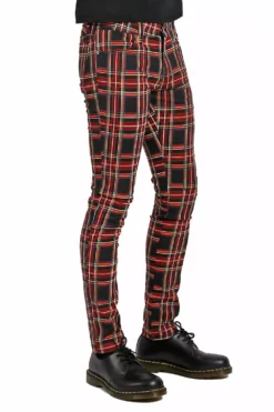 Tripp Rocker Jean [Black Plaid] -Kreepsville Sales IS7374MP BLKPLD S
