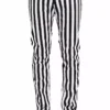 Tripp NYC Medium Stripe Rocker Jeans [Black/White] -Kreepsville Sales IS7374P MD F