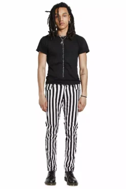 Tripp NYC Medium Stripe Rocker Jeans [Black/White] -Kreepsville Sales IS7374P MD FL 1000x 3340b33d 8d84 4843 85a1 ab9a197c3885