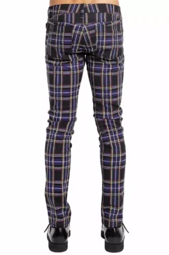 Tripp Rocker Jeans [Purple Plaid] -Kreepsville Sales IS7374P PRP B