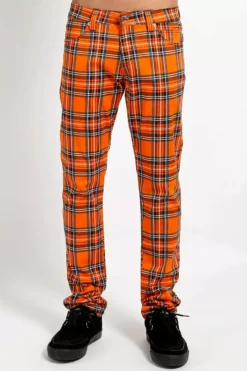 Tripp NYC Rocker Jeans [Orange Plaid]