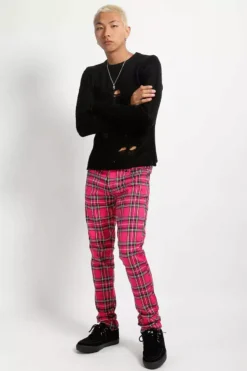 Tripp NYC Rocker Jeans [Pink Plaid] -Kreepsville Sales IS7374P PINKPLD FULL 1000x 2330f515 91e4 4103 b9b5 2a37bb163edc