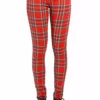 Tripp NYC High Waist T-Back Jeans [RED PLAID] -Kreepsville Sales IS9260P REDPLD F a64b00be 0ff4 4 1