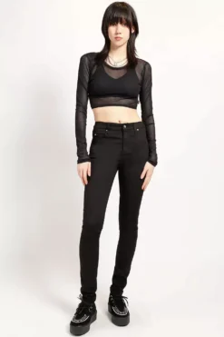 Tripp NYC High Waist T-Back Jeans [BLACK] -Kreepsville Sales IS9260 BLK FULL NEW 1000x 1560789e 72b6 4303 b8aa 6133befd6318