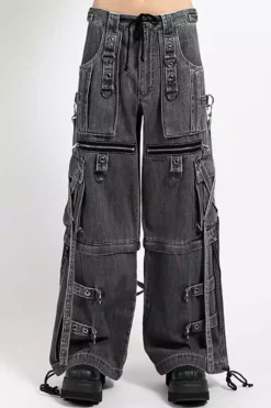 Tripp NYC Denim X Strap Pants [BLACK DENIM] -Kreepsville Sales JM7144 LIGHTINDIGO F de768114 37