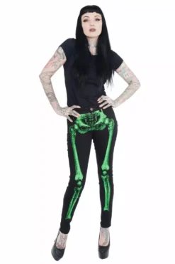 Skeleton Jeans [Unisex] [Green Bone]