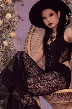 Spectral Lure Bell Bottoms 13 Spectral Lure Bell Bottoms -Kreepsville Sales Lace Leggings