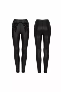 Liquid Lace Wet Look Leggings 14 Liquid Lace Wet Look Leggings -Kreepsville Sales Leggings Leather Plus Size