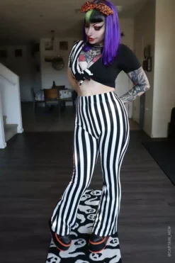 Beetle Flare Pants -Kreepsville Sales Lydia Deetz Outfit