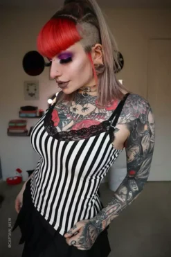 Lydia Lace Cami Top 13 Lydia Lace Cami Top -Kreepsville Sales Lydia Deetz Shirt