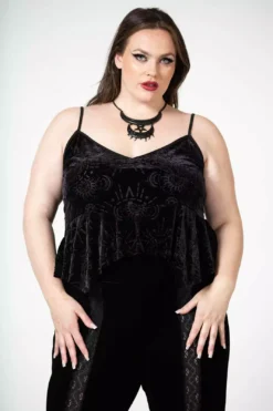 Mormura Strappy Burnout Top -Kreepsville Sales MORMURA STREPPY BURNOUT TOP PLUS W D x1600copy