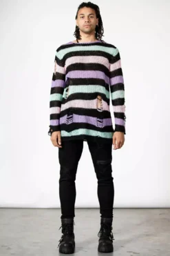 Pastel Punk Knit Sweater -Kreepsville Sales PASEL PUNK KNIT SWEATER M 1 x1600copy