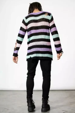 Pastel Punk Knit Sweater -Kreepsville Sales PASEL PUNK KNIT SWEATER M 2 x1600copy