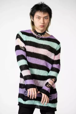Pastel Punk Knit Sweater -Kreepsville Sales PASTEL PUNK KNIT SWEATER M 3 x1600copy