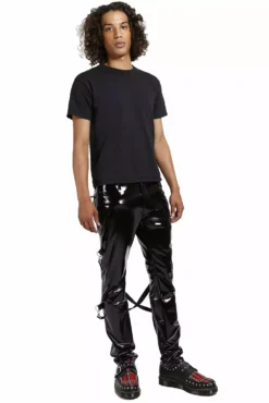 Tripp Mens Vinyl PVC Skinny Bondage Pants 7 Tripp Mens Vinyl PVC Skinny Bondage Pants -Kreepsville Sales RJ6037M BLK FULL 1000x 6143a43a 8fe8 47b5 af11 c74e522a9bbf
