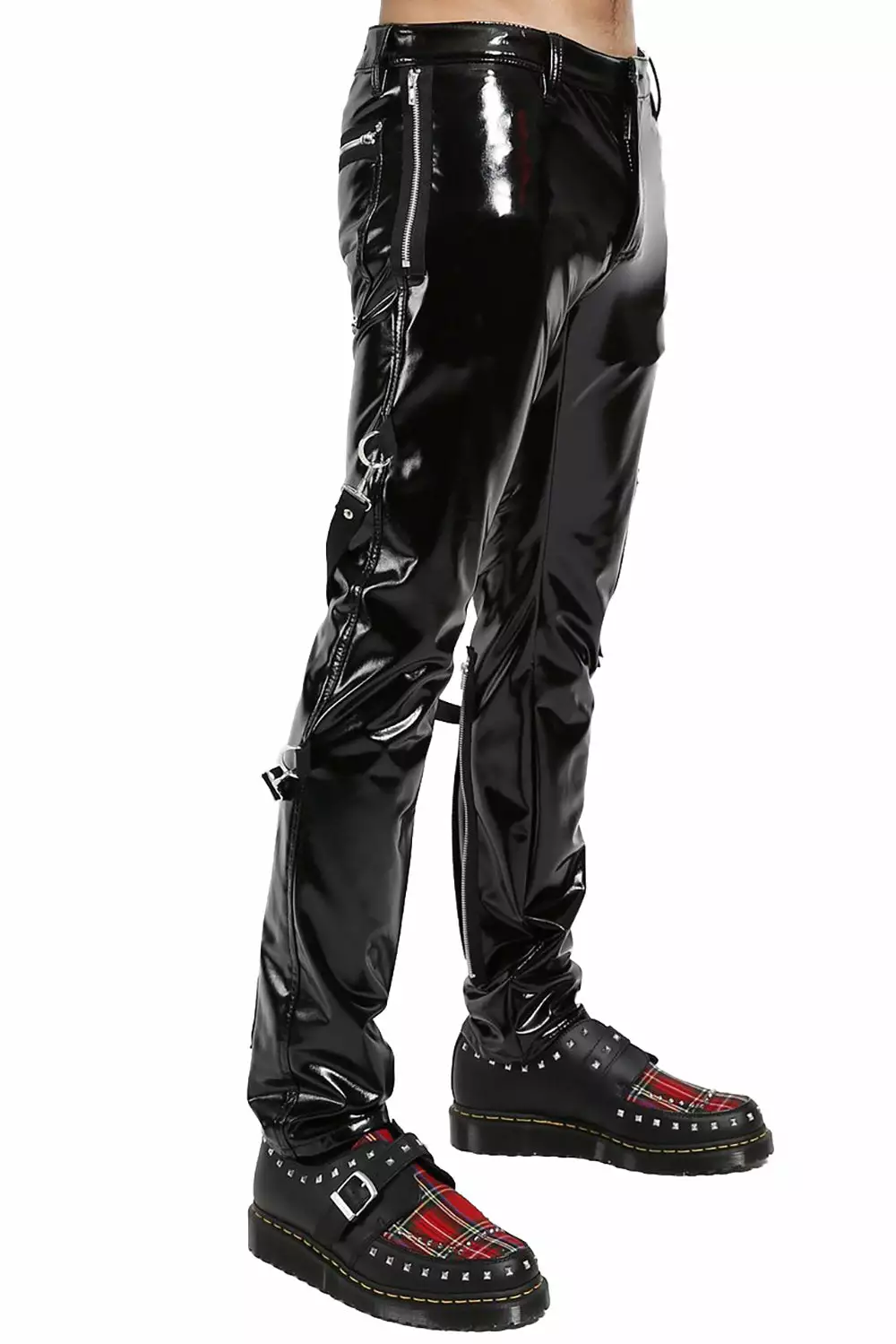Tripp Mens Vinyl PVC Skinny Bondage Pants 6 Tripp Mens Vinyl PVC Skinny Bondage Pants - Image 4