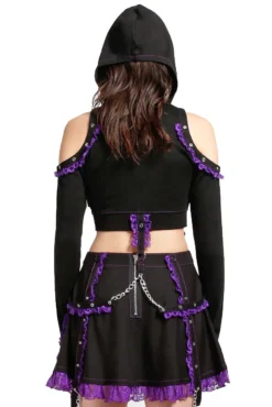 Tripp NYC Lolita Crop Hoody [Black/Purple] -Kreepsville Sales RX4387 BLKPURPLE B 1000x 15f9038e 0f40 4955 8066 61c357ead328