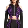 Tripp NYC Lolita Crop Hoody [Black/Purple] -Kreepsville Sales RX4387 BLKPURPLE F 1000x 33fa6ad2 3aa5 4283 a325 79d121634598