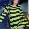 Neon Green/Black Striped Distressed Sweater -Kreepsville Sales S54c20d9deea840ad9fc4d3efe68a3e01vcopy